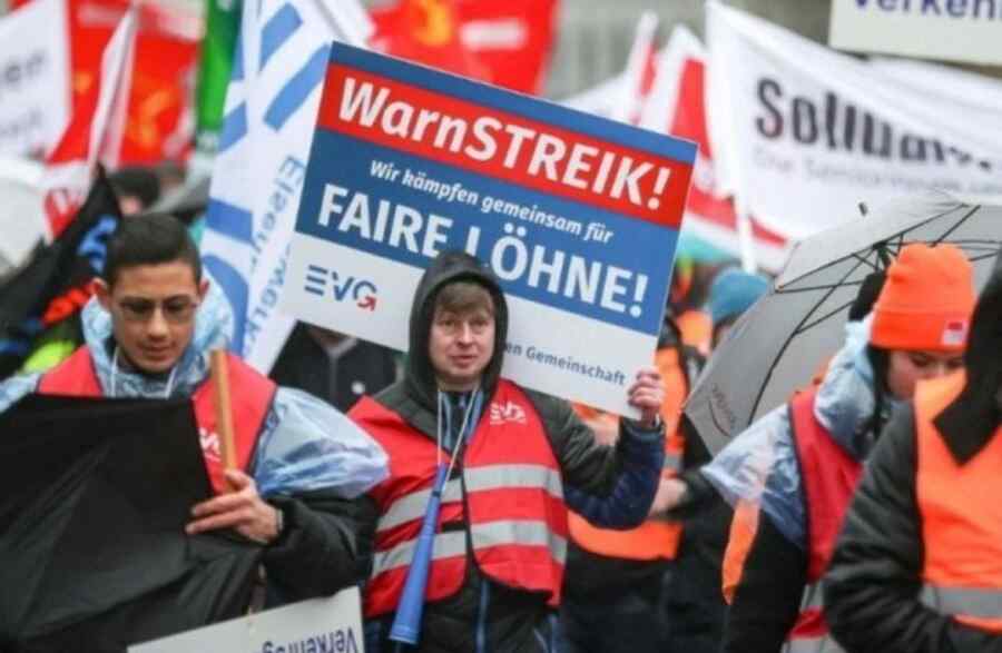 Die Beschäftigten des öffentlichen Personennahverkehrs in Deutschland streiken