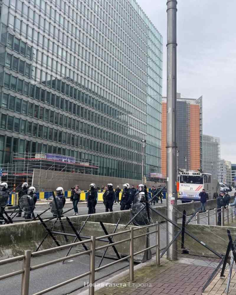 Die belgischen Landwirte haben in Brüssel einen neuen Protest organisiert