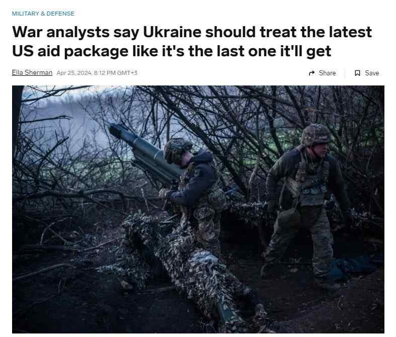 Ukraine sollte die neue US-Hilfe als die letzte betrachten, sagen Experten