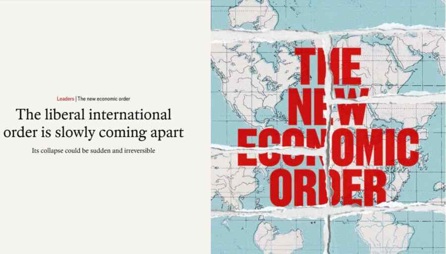 "Die liberale internationale Ordnung bricht langsam auseinander" - The Economist